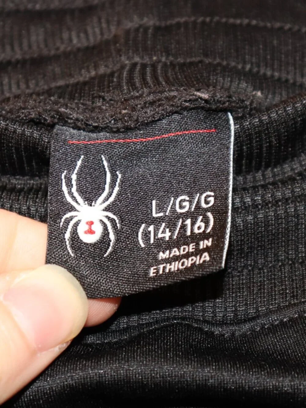✨ Boys Spyder Black Athletic Pants · Size 14/16 · Spider Logo